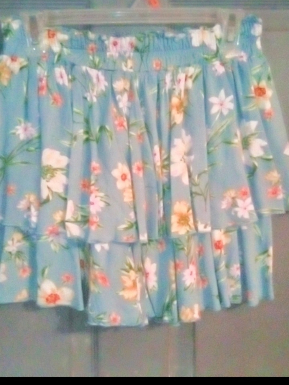ILLA ILLA Blue Floral Skirt